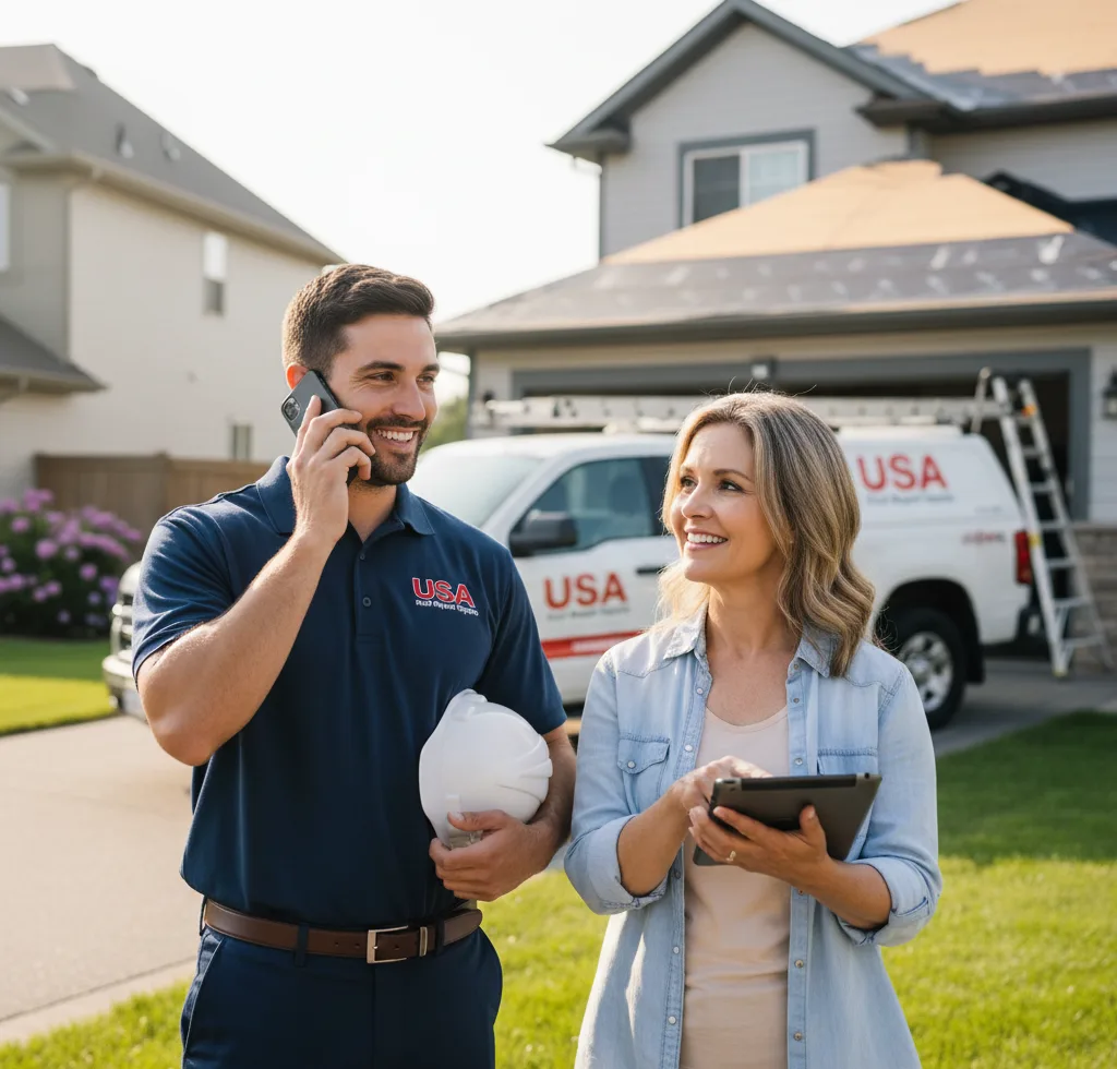 USA Roof Repair Experts customer support in Vincent